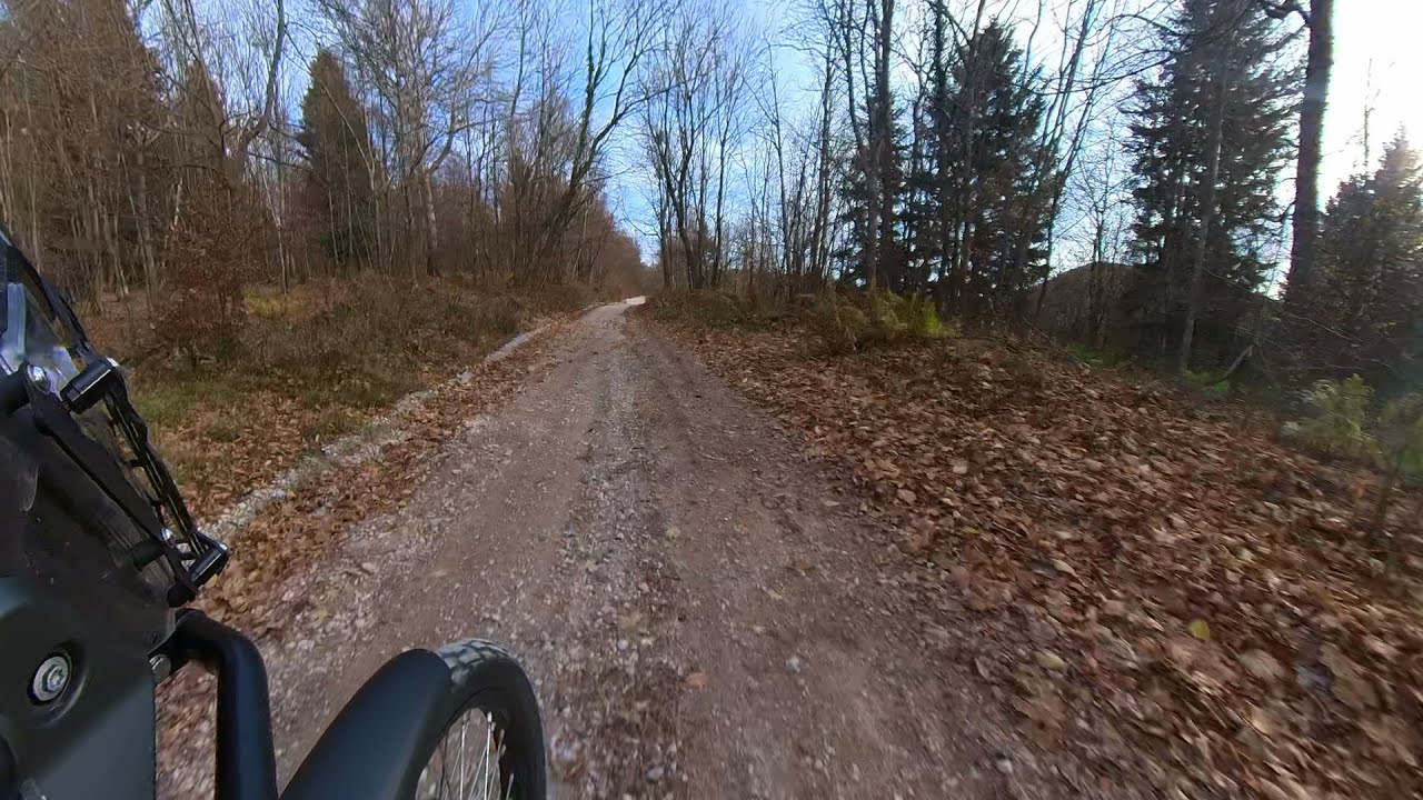Mountain peak Ivanšćica climb on Yamaha Tenere 700