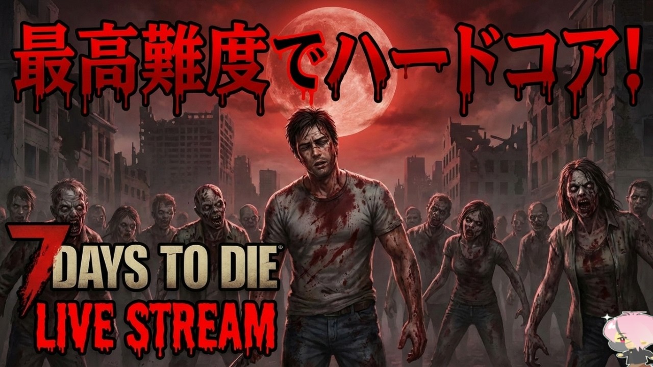 ♪2【7Days to die】最高難度でハードコア！