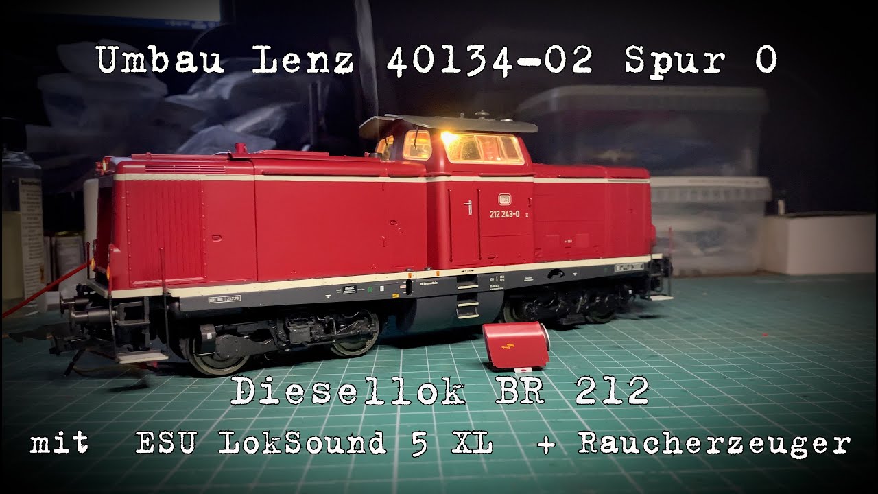 Umbau Lenz 40134-02 Spur 0  Diesellok BR 212 243-0 DB
