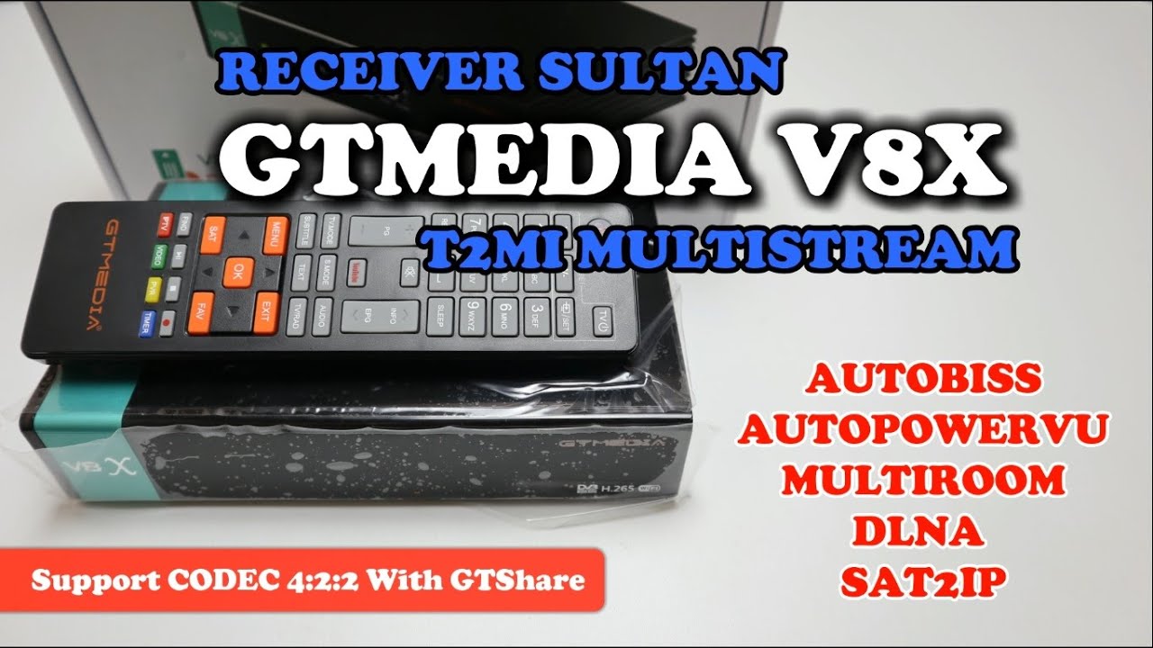 Review GTMedia V8x Receiver Canggih Support T2MI Multistream Codec 422
