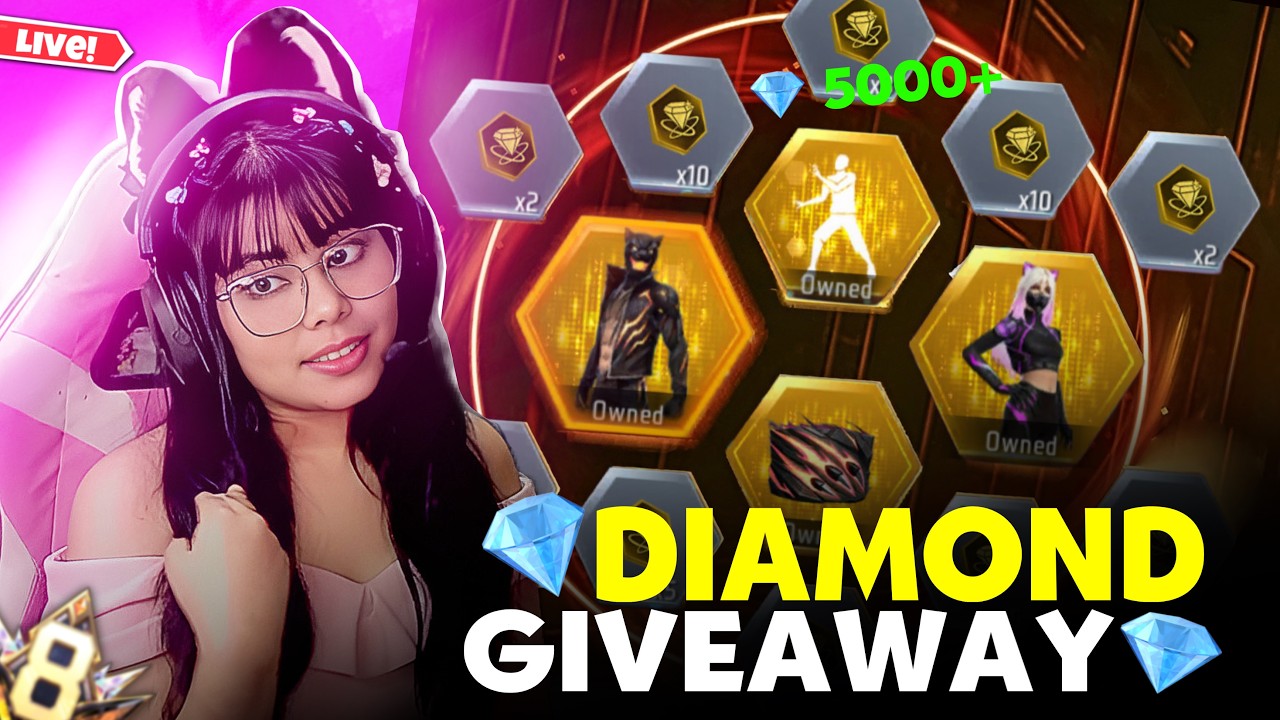 🔴FREE FIRE LIVE WITH RIYA AND 1 VS 4 GUILD TEST😎 #classyff #fflive #freefire #girlgamer