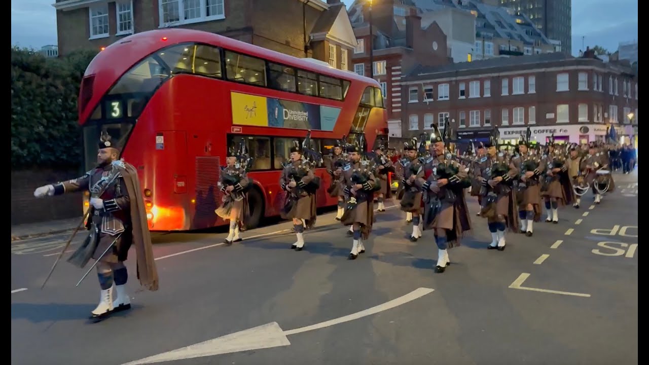 London Scottish Church Parade return, 9 November 2025
