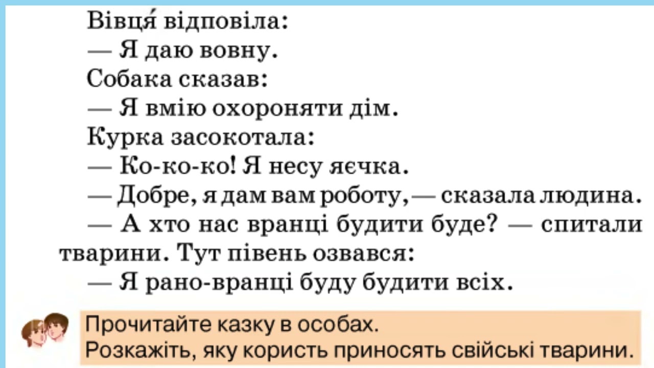 Домашні тварини 2 клас