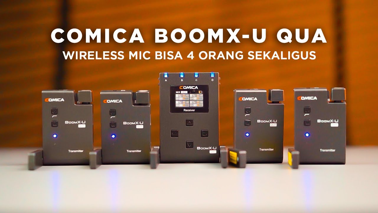 BISA 4 ORANG! Mic Wireless Konten Kreator Tahun 2022 Comica BoomX-U QUA