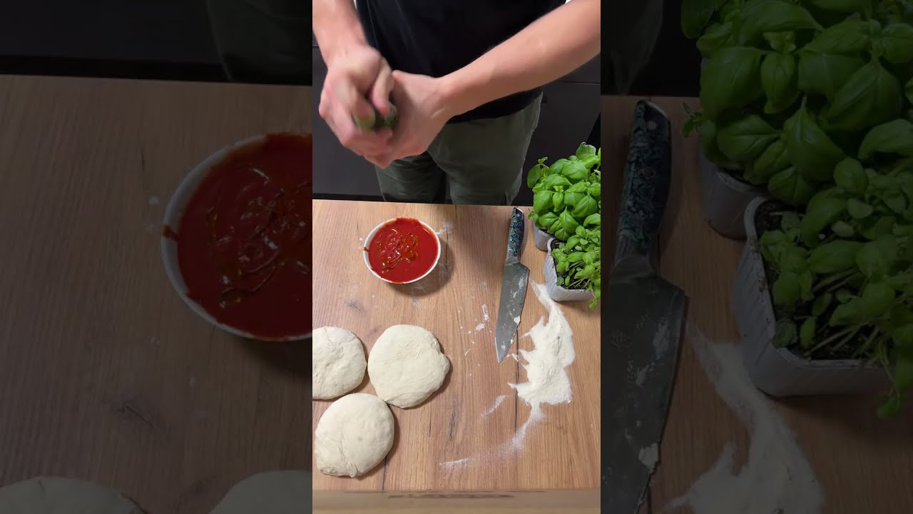 HOMEMADE PIZZA 🍕 MORTADELLA BURRATA EPISODE 4 #homemadepizza#deliciouspizza#burrata#exclusive#asmr 