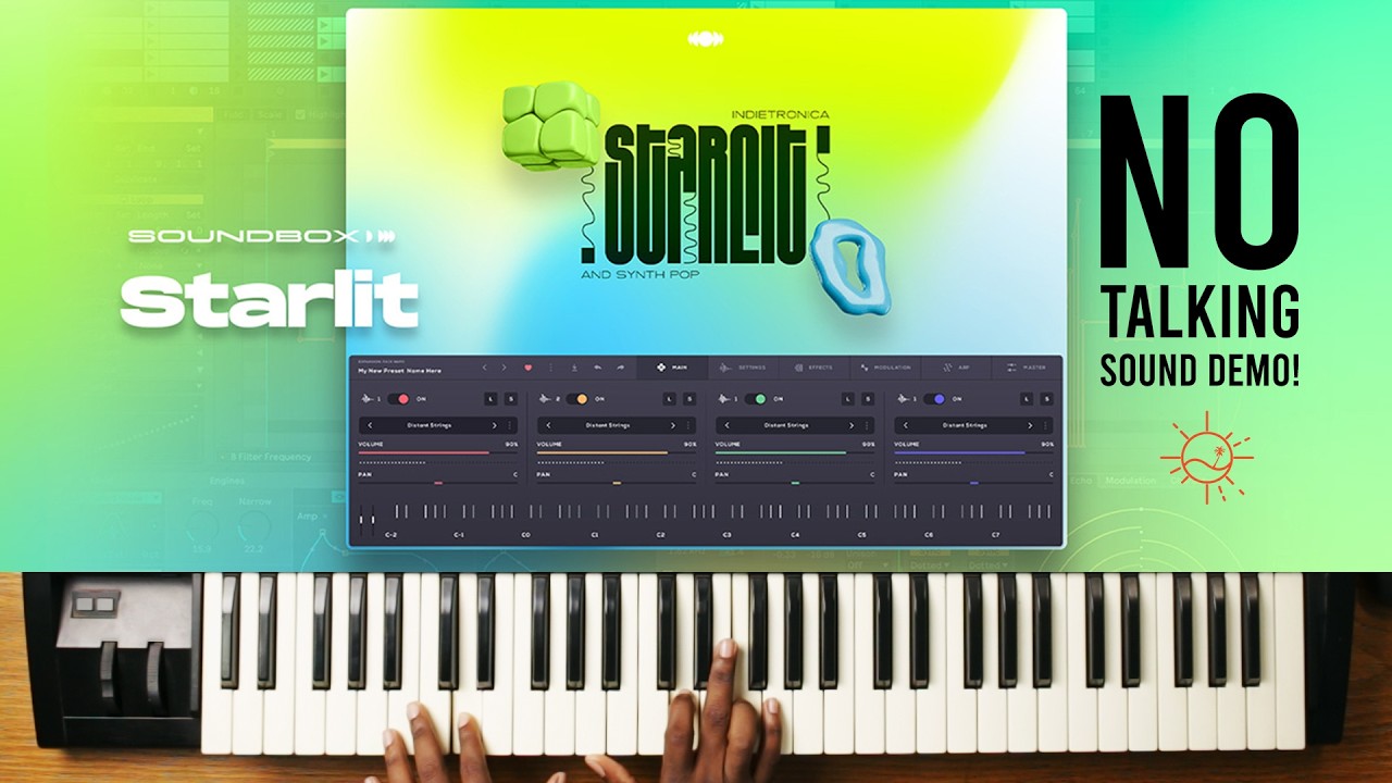 Free Synth Pop Instrument!! | Starlit by @audiomodern | No talking Sound Demo