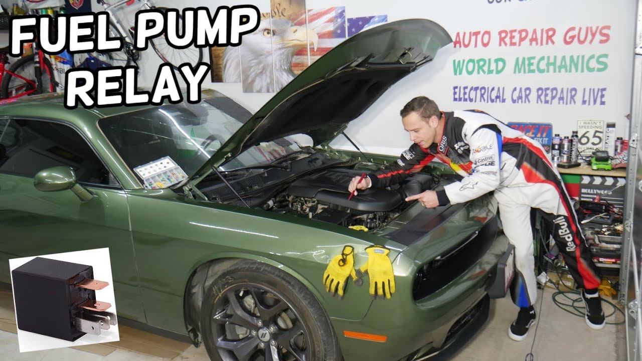 Замена реле топливного насоса Dodge Challenger, топливный насос не работает