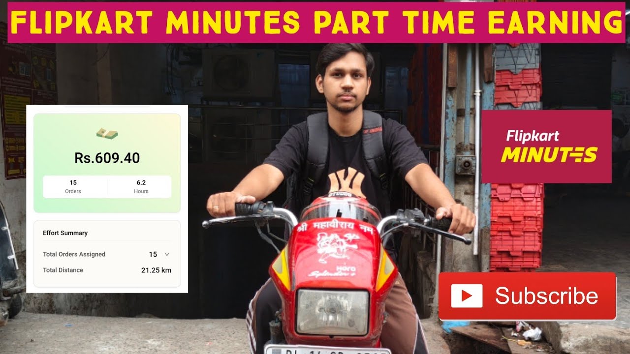 Flipkart Minutes First Day Earning 🤑 Flipkart Minutes Delivery Job/ Flipkart Minutes Grocery Job