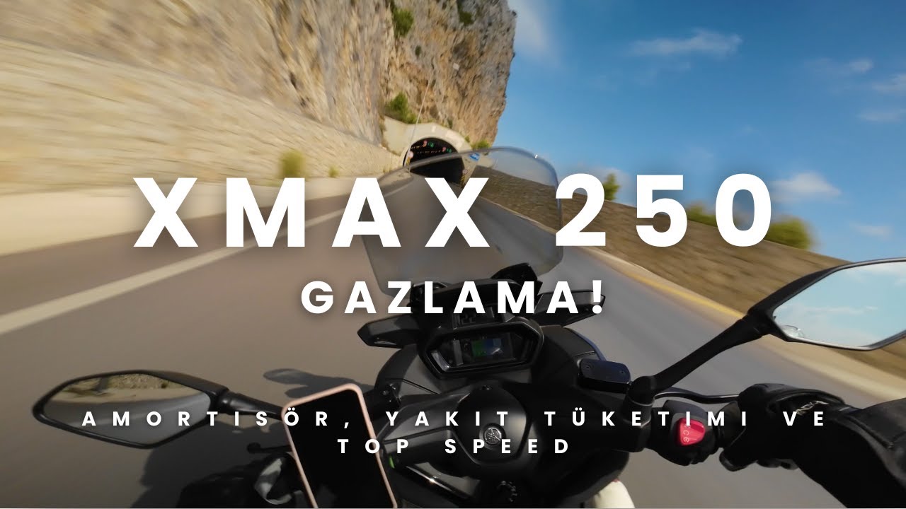 XMAX 250 GAZLAMA! | RODAJ BİTTİ, YAKIT T&Uuml;KETİMİ VE TOP SPEED