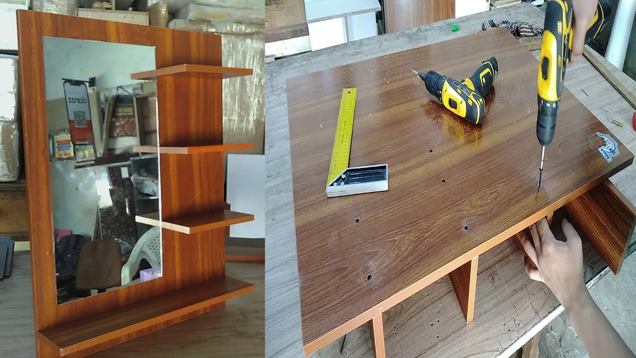 Amazing work | How to make Dressing mirror | Toheed wood