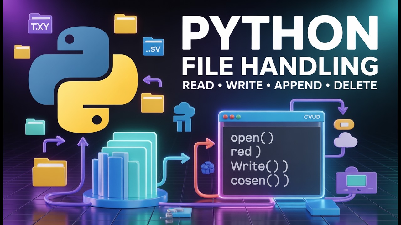 File Handling Q-6 :- Write a program to store and read student records from file || python tutorial