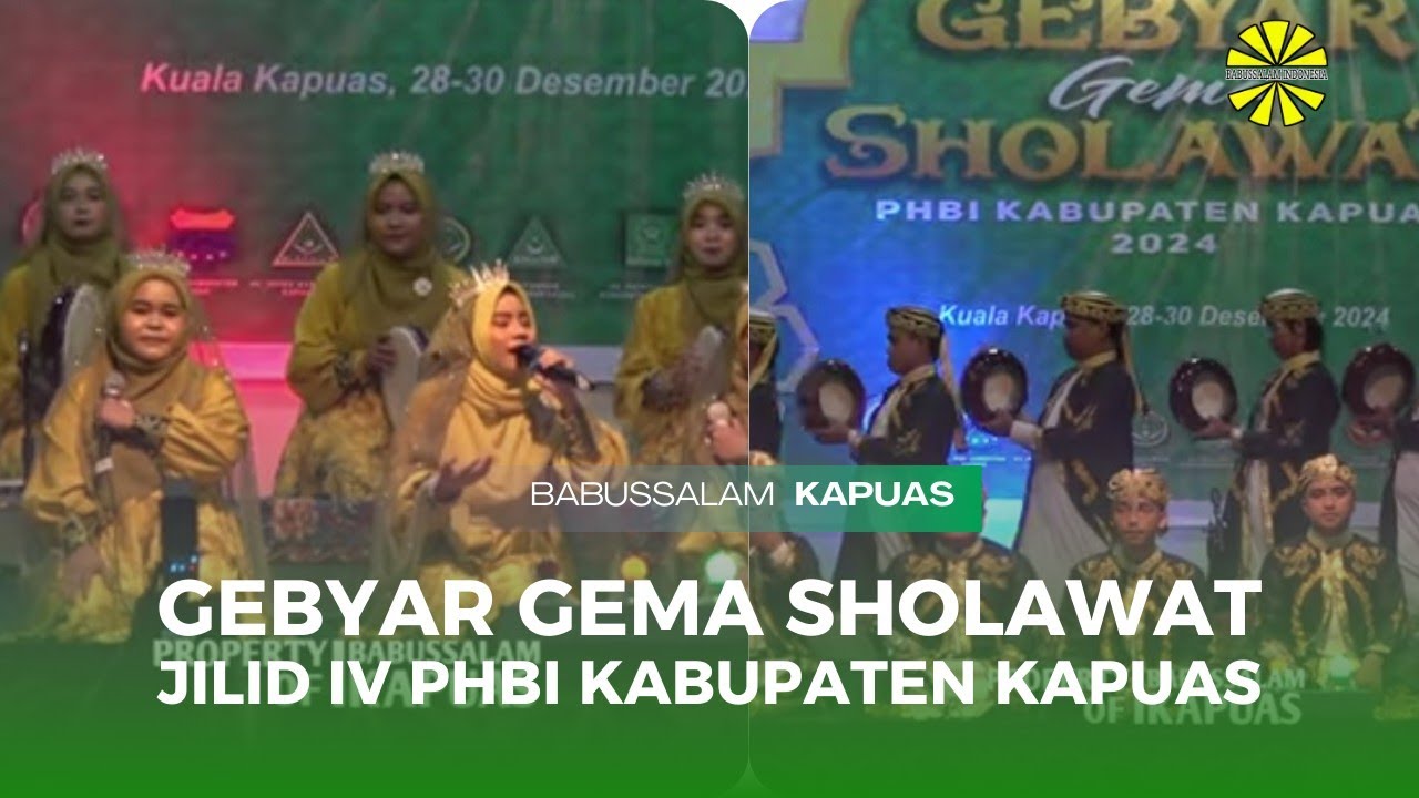MALAM KETIGA | GEBYAR GEMA SHOLAWAT JILID IV TAHUN 2024 | PHBI KABUPATEN KAPUAS