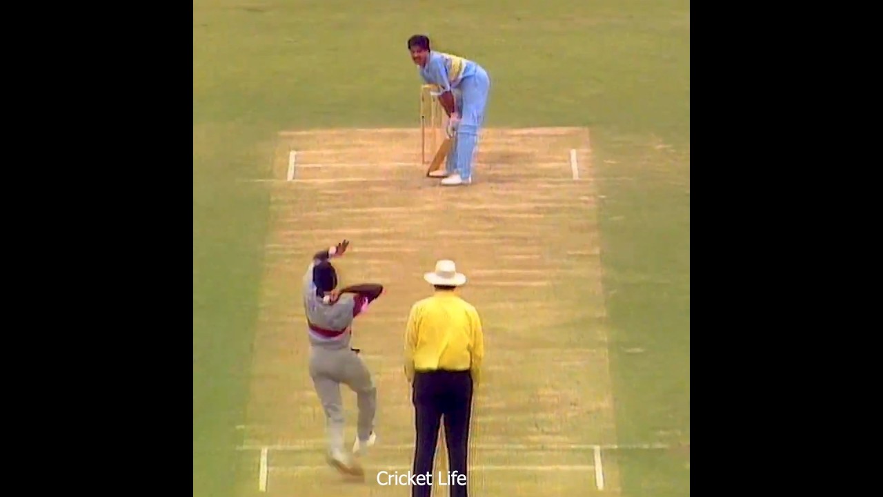 Kris Srikkanth Smashing West Indies Fast Bowler Without A Helmet - Perfect Reply