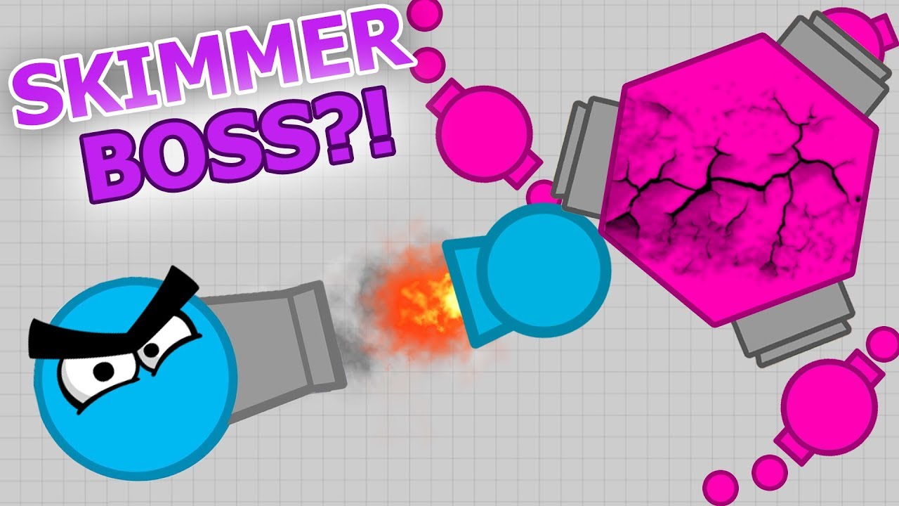 ROCKETEER DEFEATS *NEW* SKIMMER BOSS! (Diep.io Rocketeer VS Skimmer)