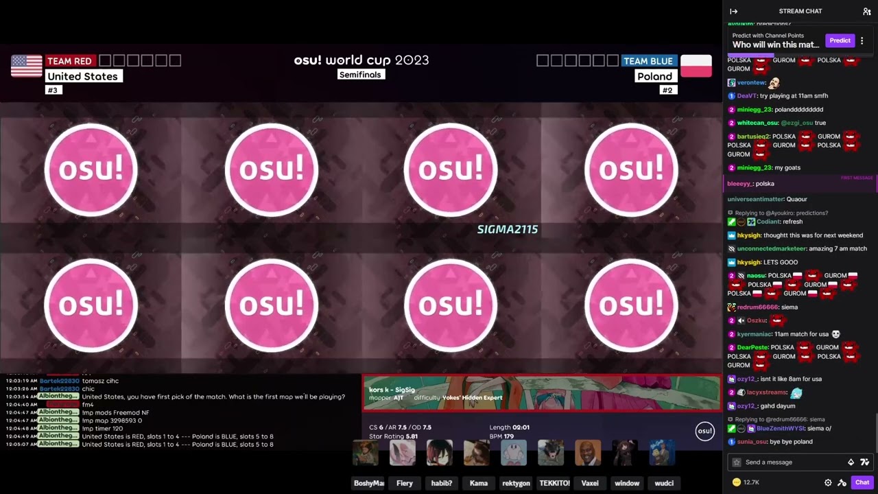 osu! World Cup 2023: (USA) vs (Poland) Losers Semi Finals 2 w/ USA Team Voice