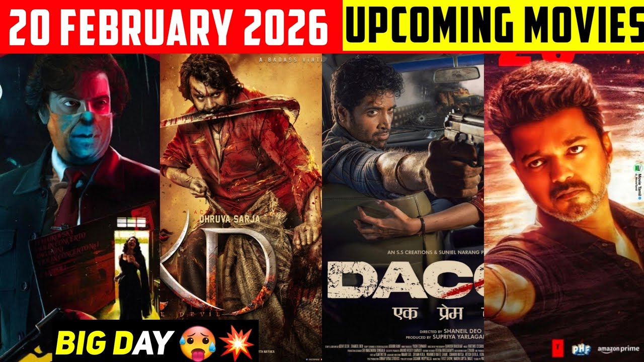 Top 07,20 February Upcoming Movies In (Hindi)||Upcoming Bollywood & South Indian Films List|20th Feb