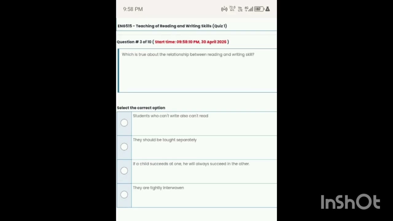 Eng515 quiz 1 spring 2026 | Eng515 midterm preparation