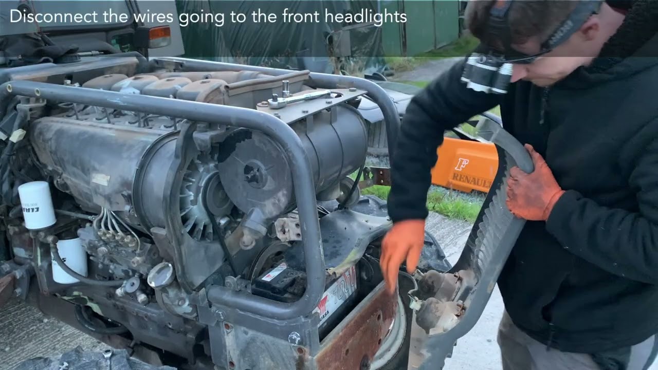 Renault 70 14 Tractor   Battery Replacement