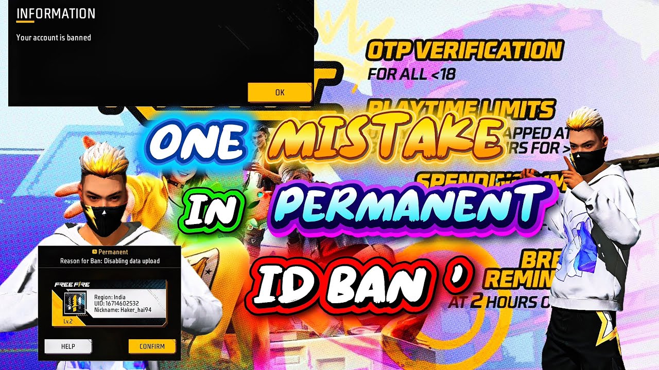1🔥 Free Fire MAX OTP Verification Problem Solution! | Age Verification & Play Time Limit Rules ⚠️