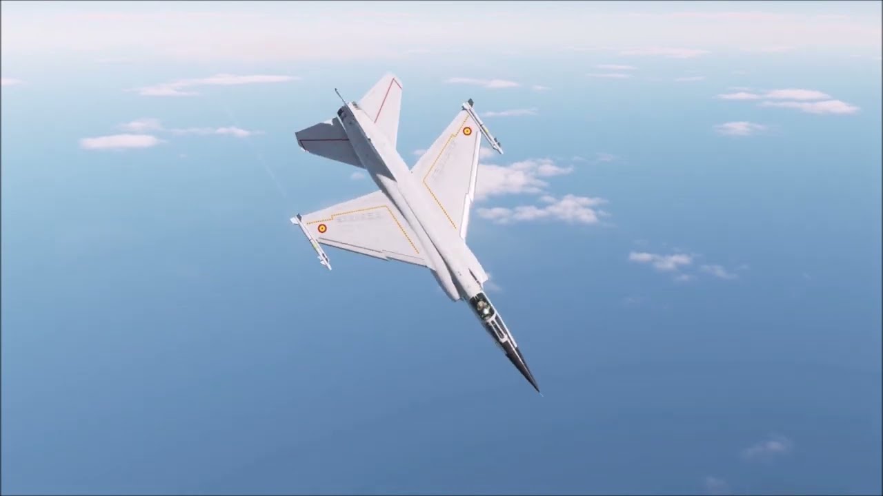Mirage F1CE spin