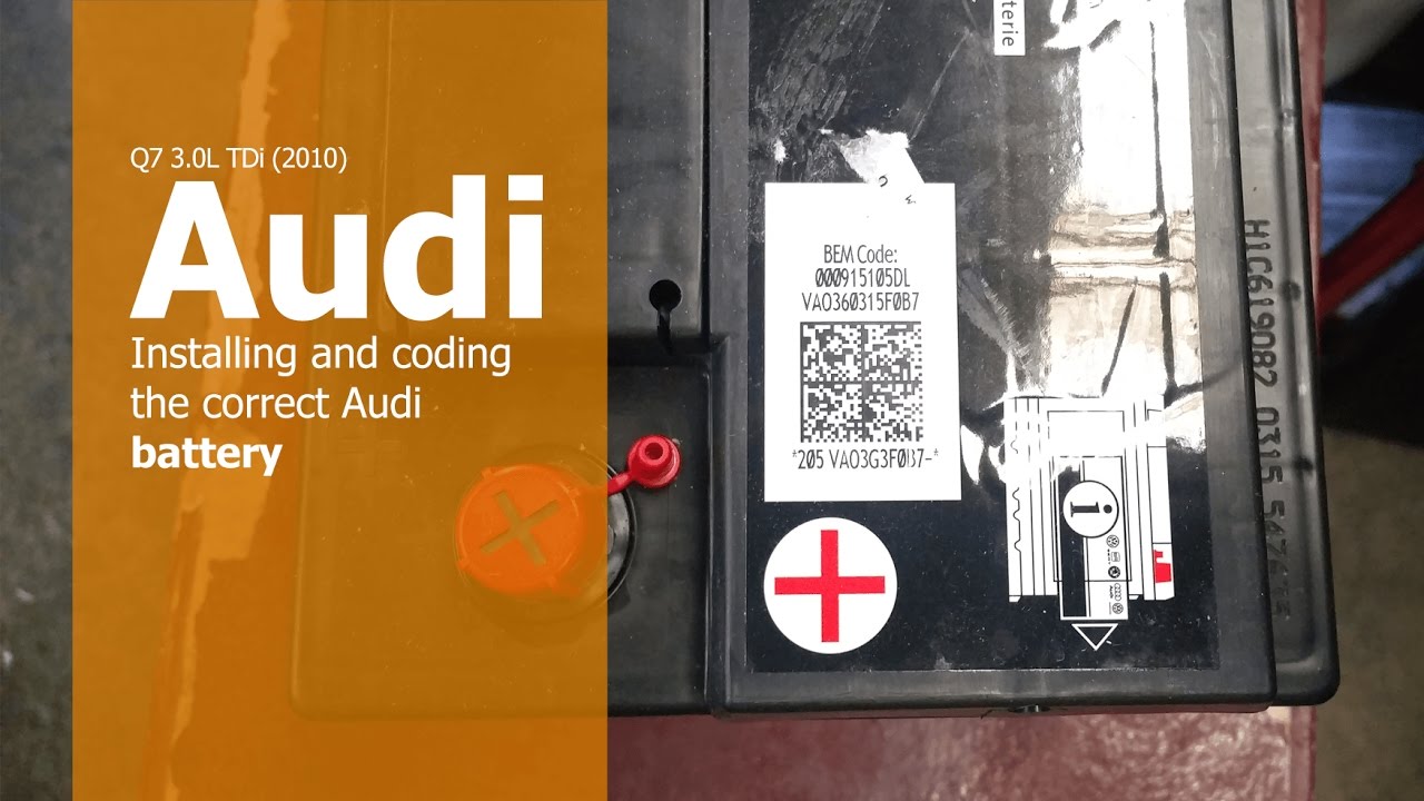 Installing and coding the correct VW/Audi battery