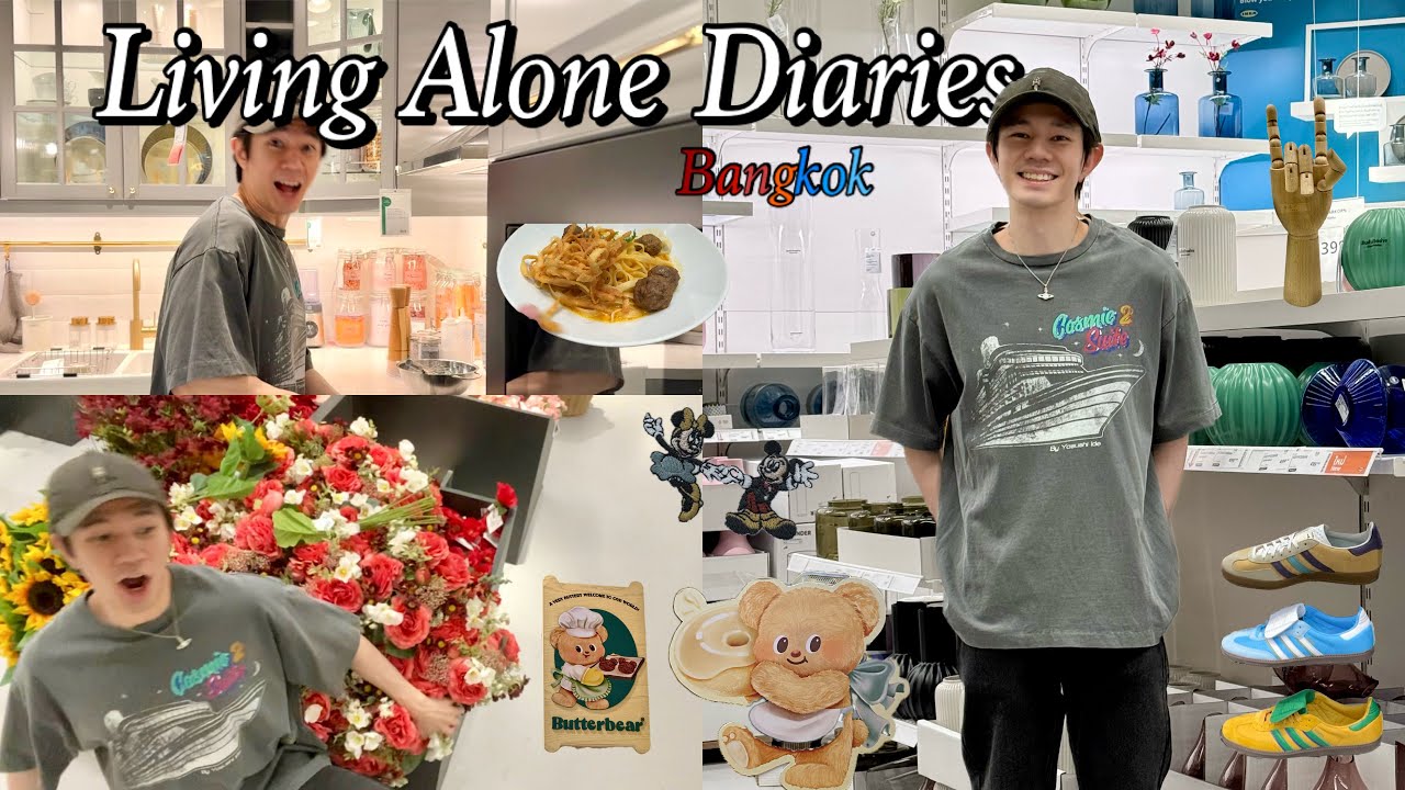 Living Alone Diaries : Emsphere, ButterBear, IKEA, Zara Home, Khao-Soi, DIY Milk Tea 💛💙☕️🧋