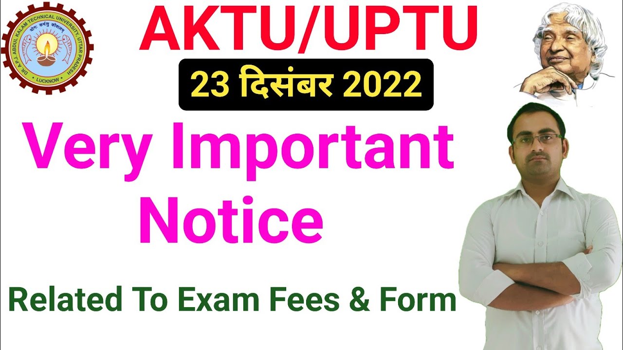 aktu official notice today, aktu official news, aktu circular 2022