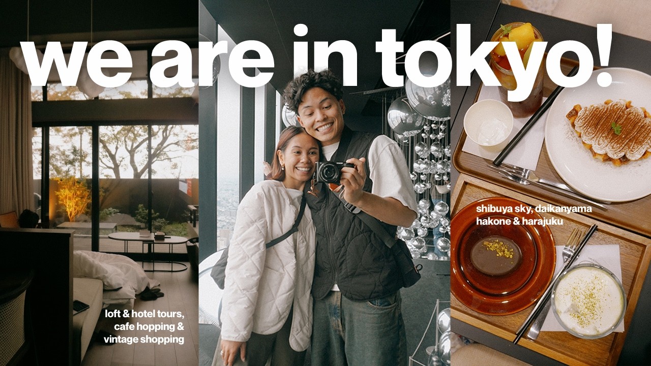 japan travel vlog 🇯🇵 loft tour w/ private onsen, exploring tokyo, cafes, vintage shopping