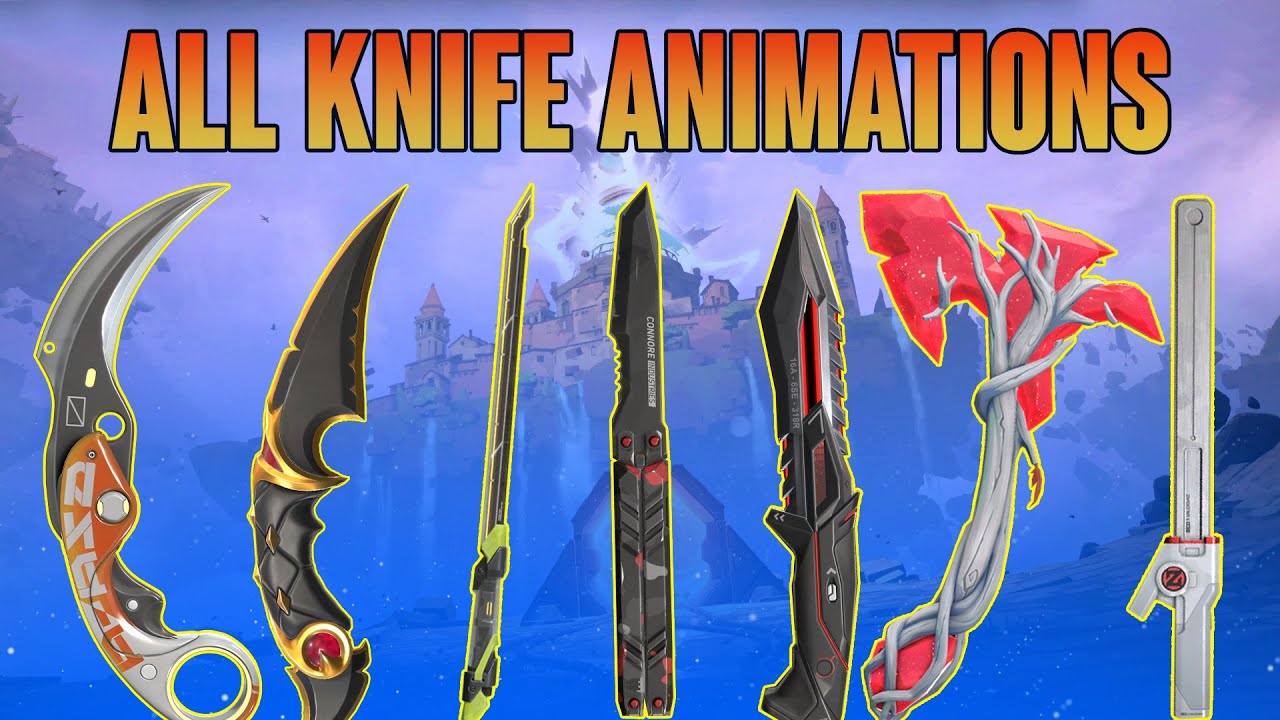 ALL VALORANT KNIFE SKINS + ANIMATIONS *UPDATED* - VALORANT KNIFE SKINS