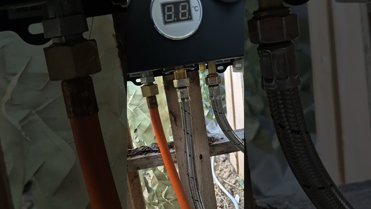 Camplux boiler for outdoor shower