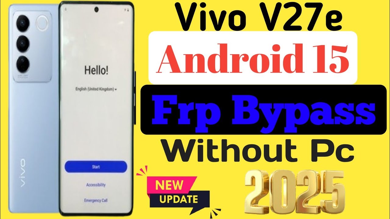 All VIVO v27e Android 15 Frp Bypass New Security Update |Game Over Android 15 New Trick 100% Working