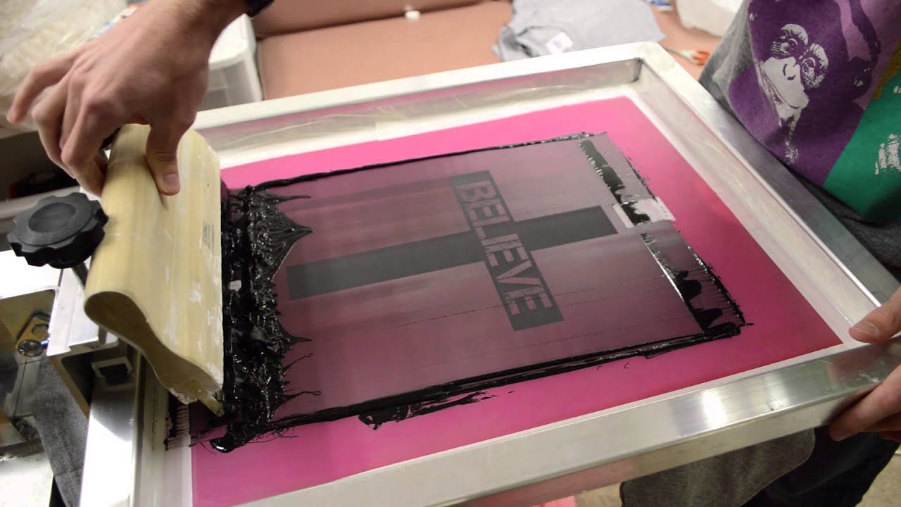 Screen Printing - One Color Screen Print with Plastisol Ink
