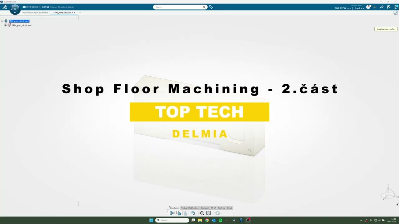Shop floor Machining - 2. část💭 | DELMIA | NC Shop Floor Programmer - obrábění a definování stroje
