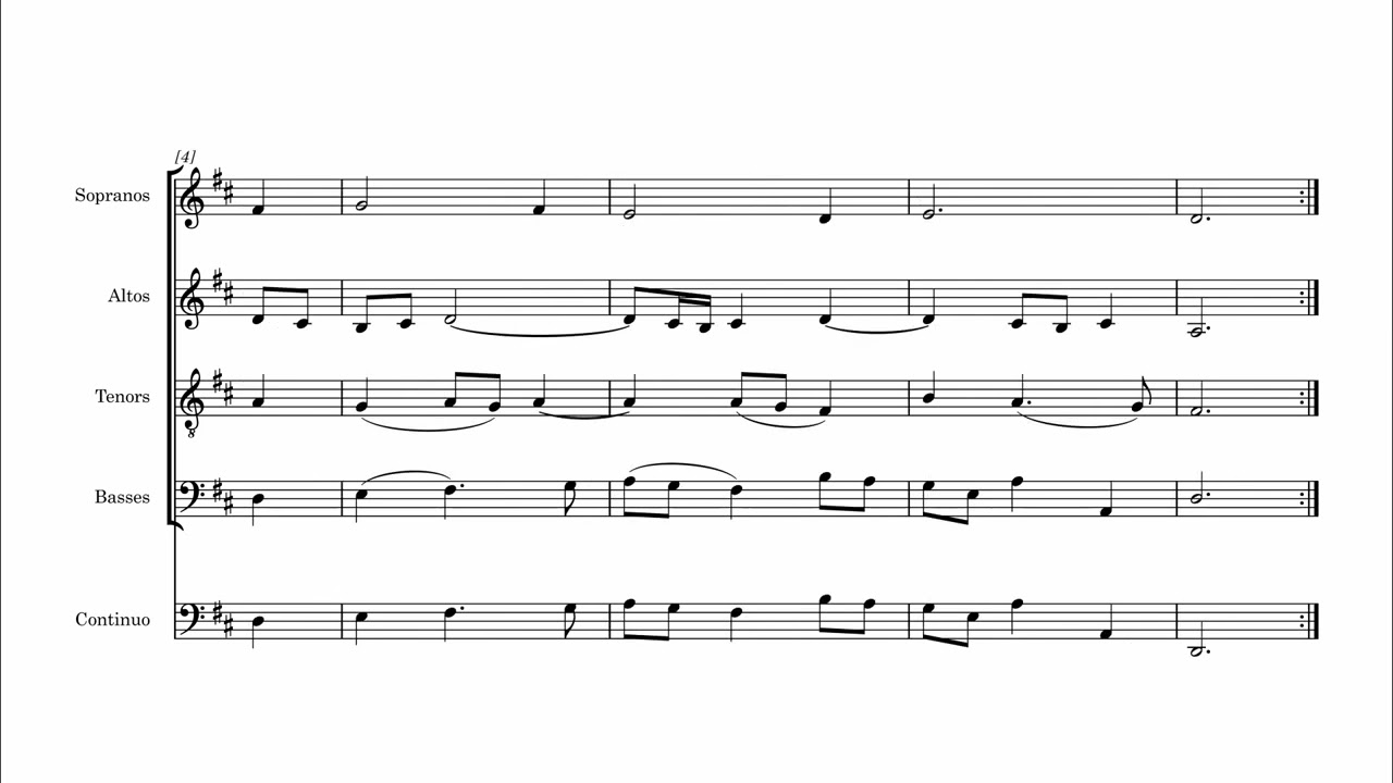 J.S. Bach Chorale - BWV 11 (Sheet Music)