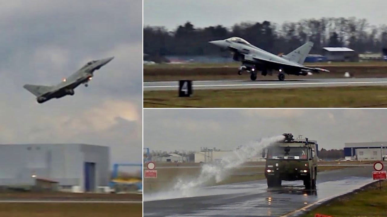 Volo Prova Eurofighter Typhoon e Dimostrazione Antincendio | Aeroporto Militare Cameri