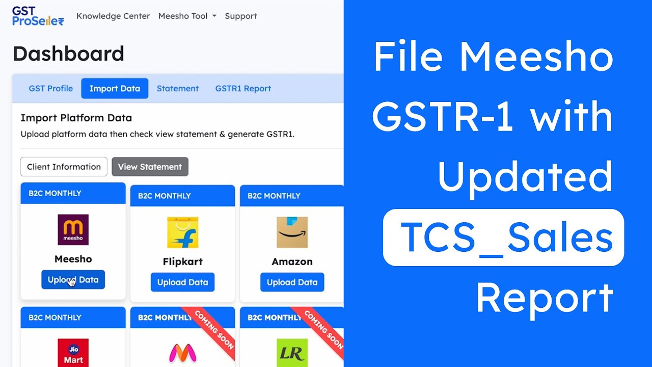 Meesho GST Return Kaise File Kare 2025 | How To File Meesho GST Return | Updated TCS Sales Report