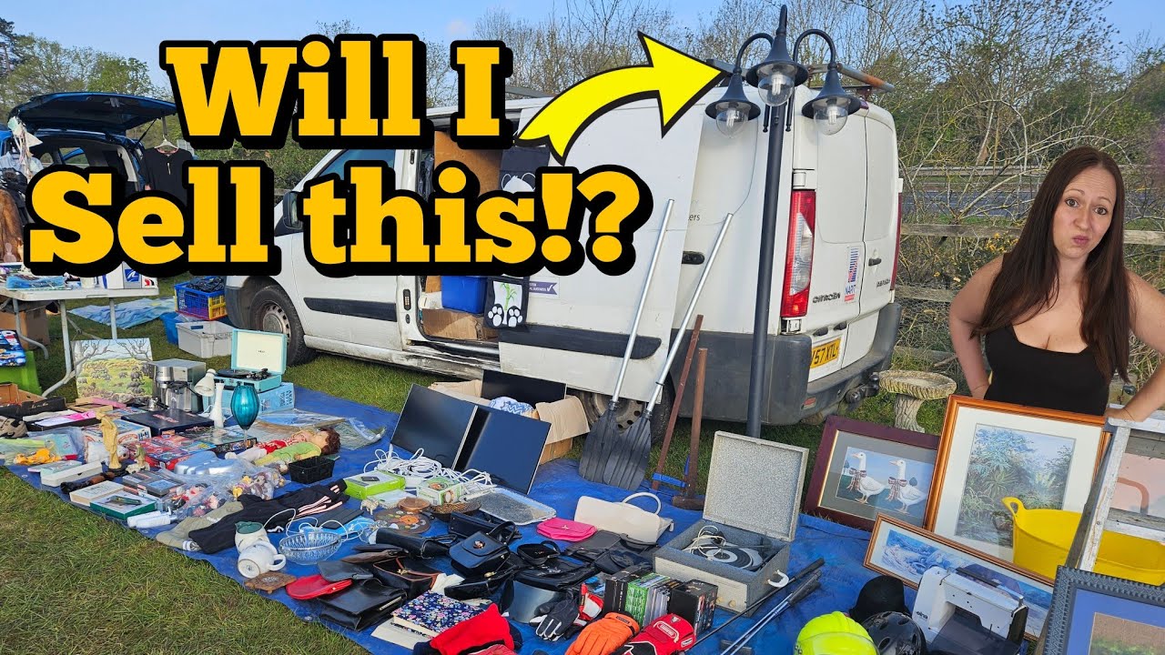 Smashing day! Selling at the car boot sale 🤑