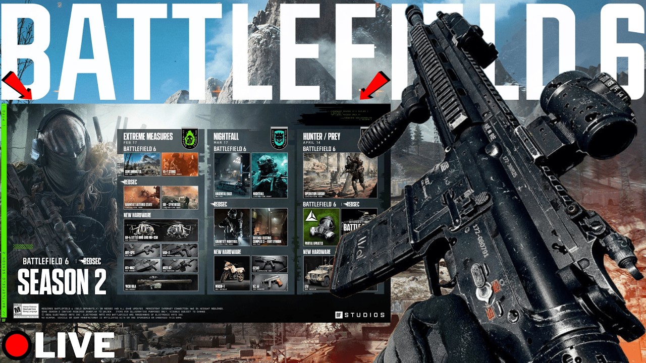 🔴Battlefield 6 LIVE | Season 2 Gameplay Trailer IS HERE, Is it ENOUGH Content?? | PS5 Gameplay