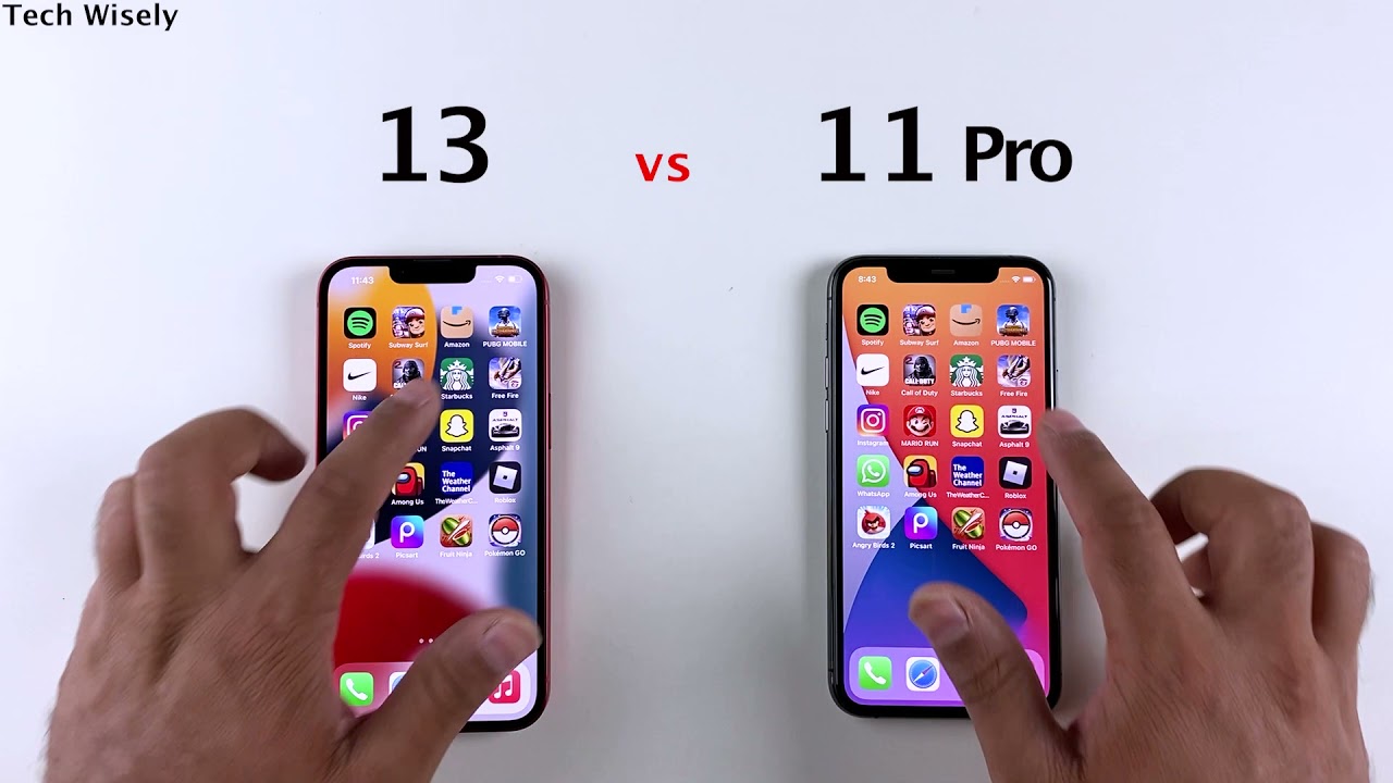 iPhone 13 vs iPhone 11 Pro SPEED TEST