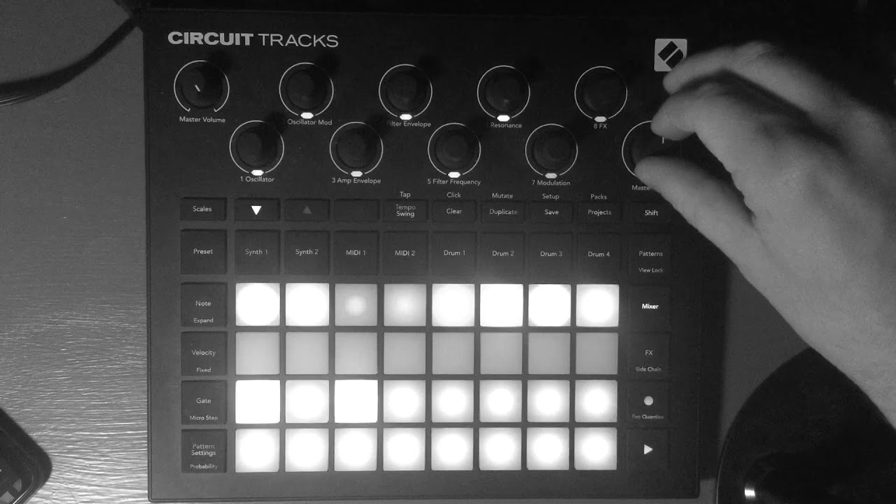 Lofi boom bap jam on the circuit tracks