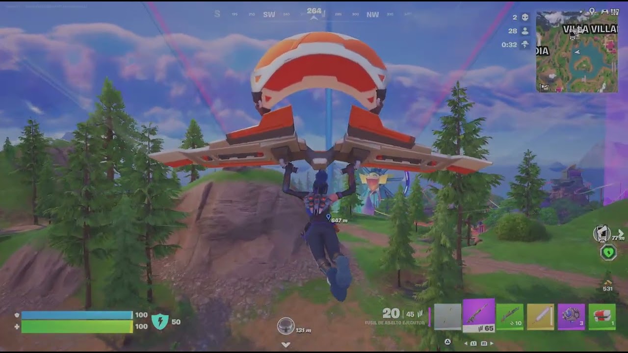 Fortnite haciendo la historia
