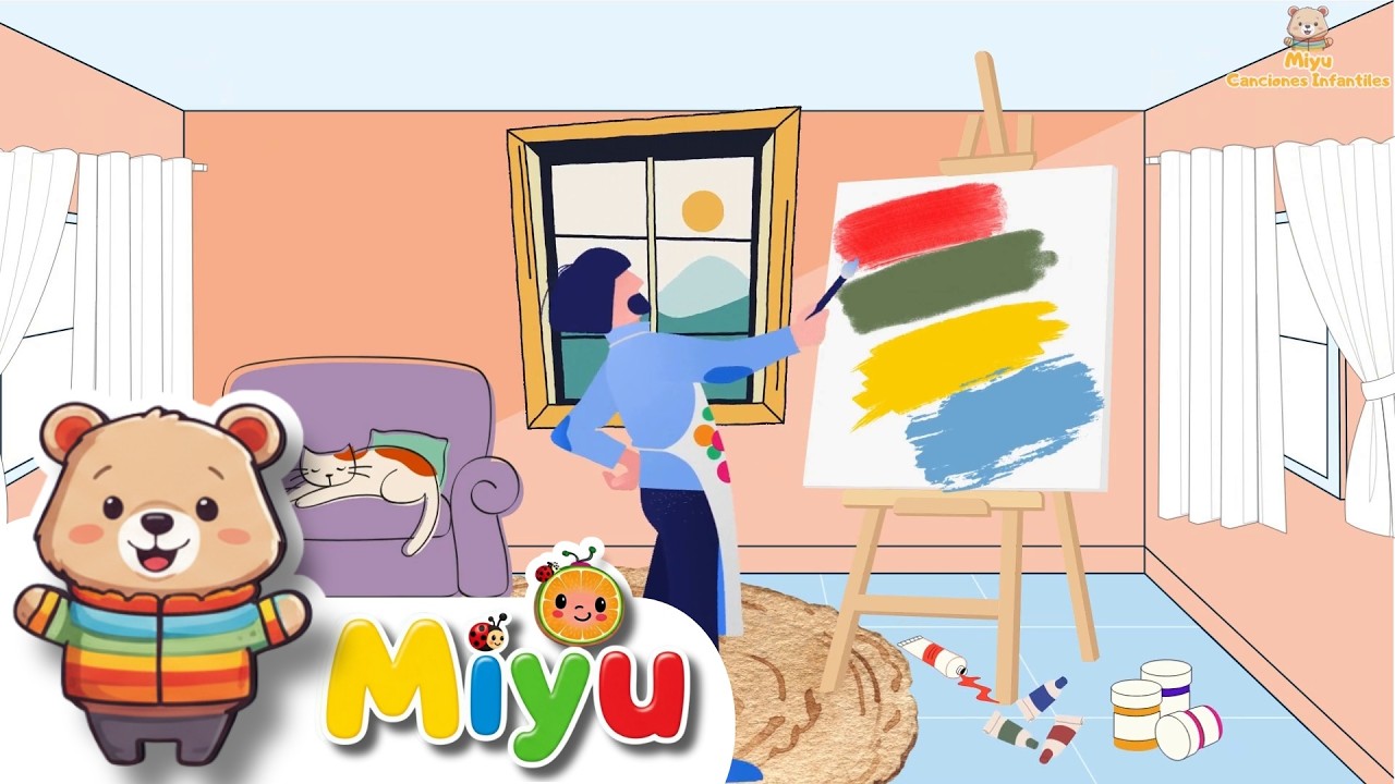 🌟 ¡Aprende los COLORES, NÚMEROS y CANCIONES DIVERTIDAS con Canciones Infantiles - Miyu! ✨🎨🚒