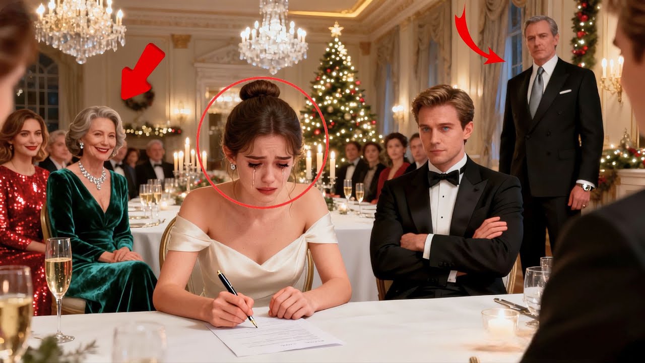 In Tears, She Signed Divorce Papers At Christmas Dinner—They Never Knew Her Father Was A Billionaire