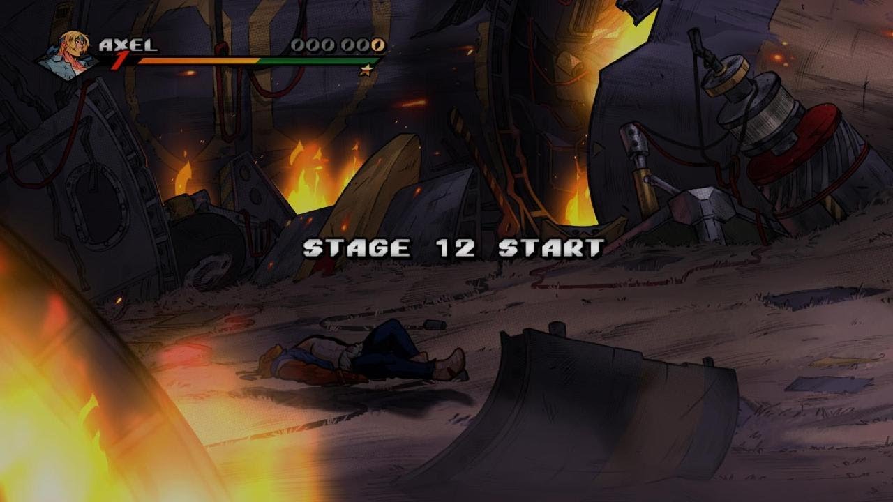 Streets of Rage 4 Stage 12 Gameplay rank S