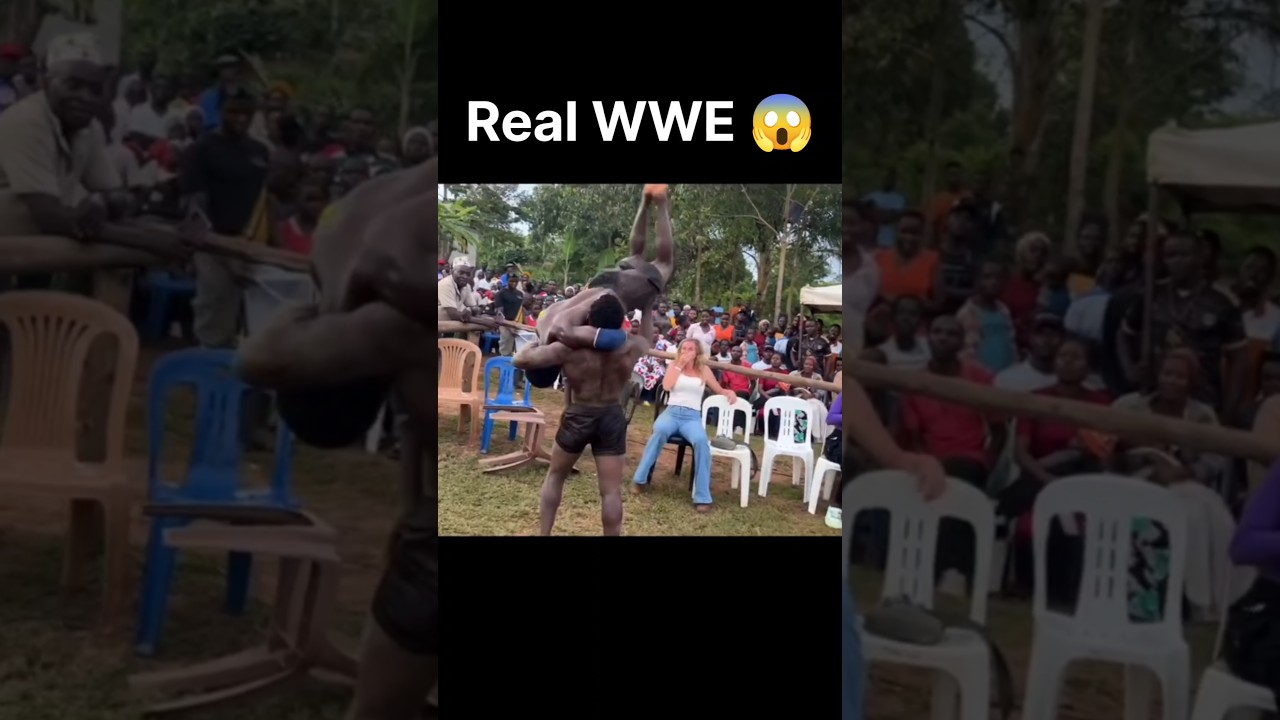 Real WWE Fight , SmackDown , Uganda Bodybuilding Fight #wwe #bodybuilding #entertainment