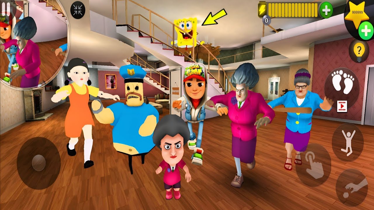 Cartoon Characters Invade Miss T&rsquo;s House! 🏠😱 | Scary Teacher 3D