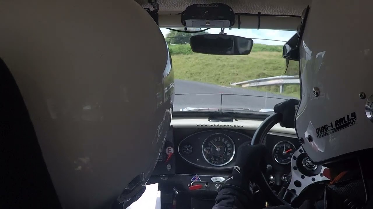 Clive King and Anton Bird 1964 mini cooper s Tour of Eypynt 2023