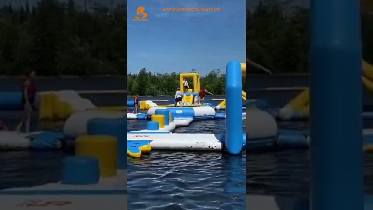 Bouncia Inflatable Water Park in Canada | Water Inflatables and Inflatable Water Games Manufacturer