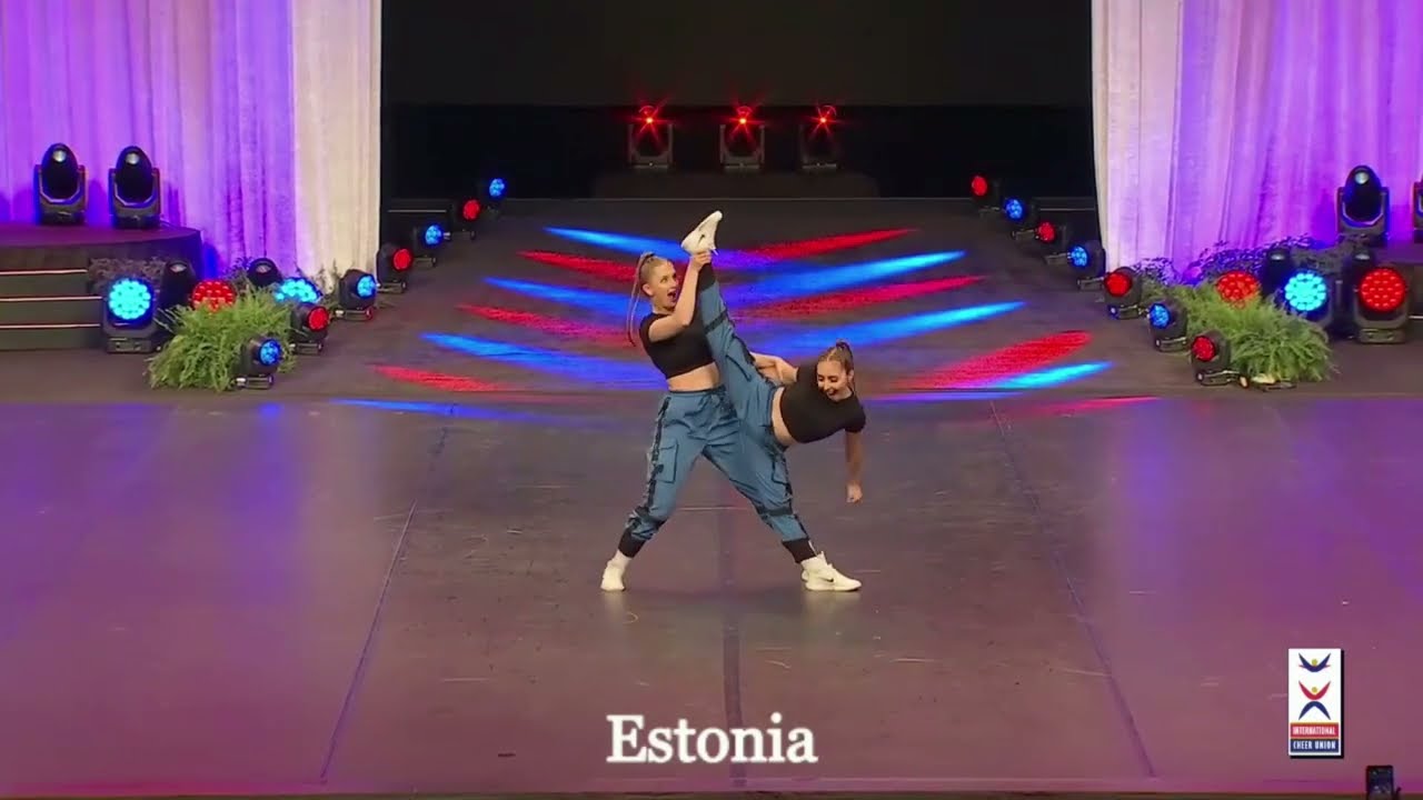 Hip Hop Doubles 2022 ICU World Cheerleading Championships TEAM ESTONIA