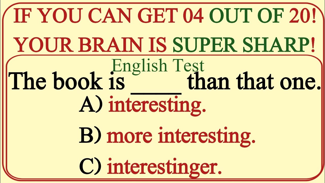 Mixed Grammar Test 🌟 Test Your English Skills
